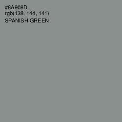 #8A908D - Spanish Green Color Image